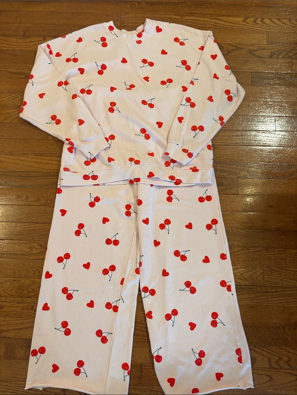 Grayson Threads Pink Cherry & Heart Pajama Set